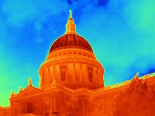 thermal image of st paul's cathedral